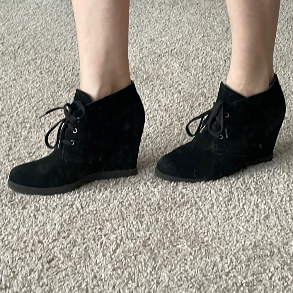 Dolce vita wedge heels with laces, size 8